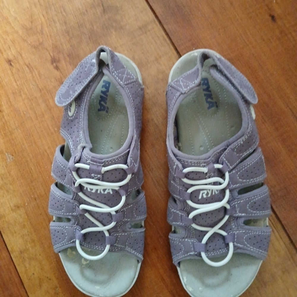 Ryka Sandals Sz 7.5 Lilac Fisherman Sport Synthetic Shoes Women's